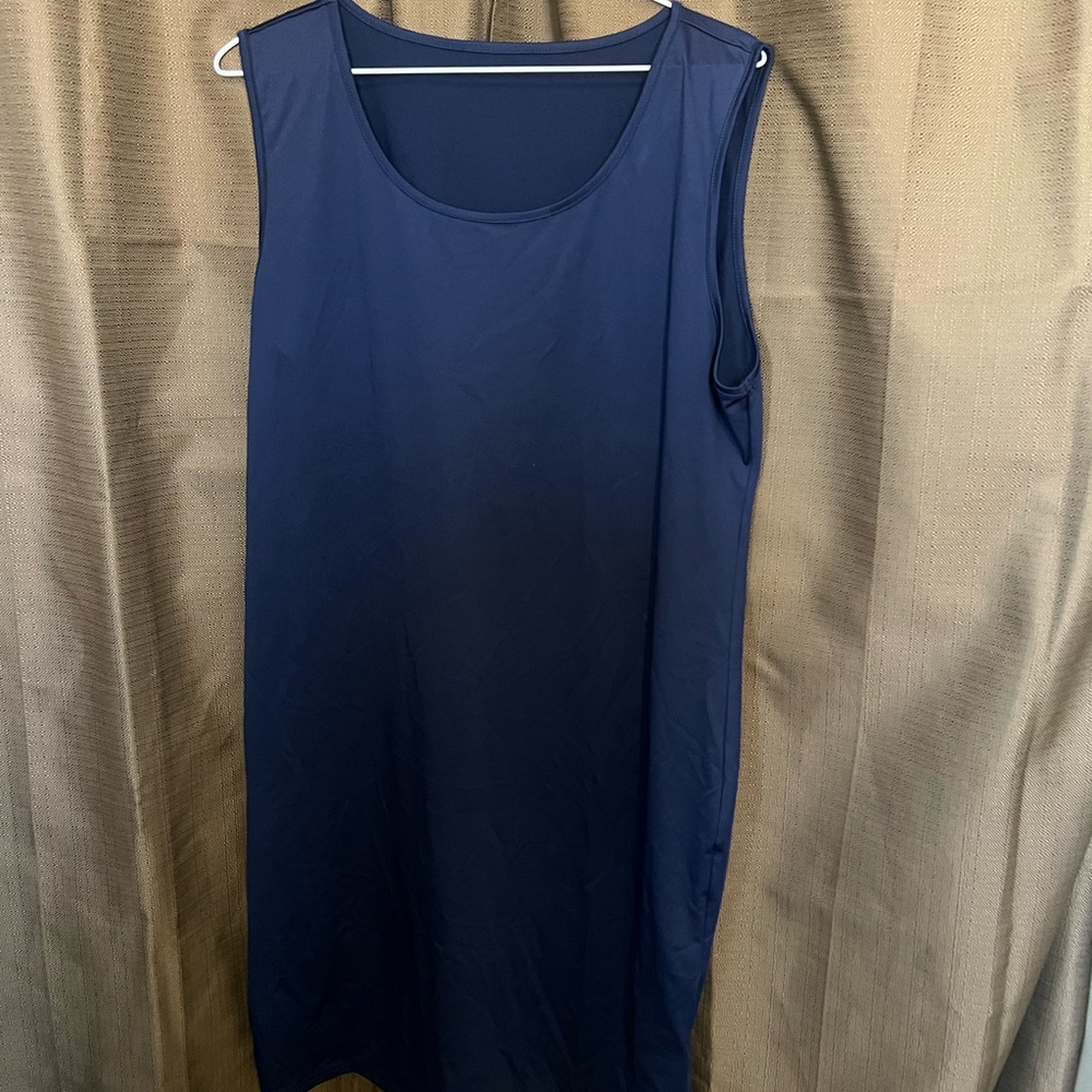 SHEIN Navy Sleeveless Shift Dress